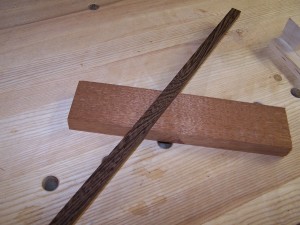 Sand block scraps Mahogany and Wenge scraps