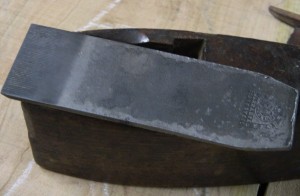 Rust Removed from Toothing Plane Iron