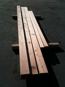 Douglas Fir Timbers for a Roubo Workbench