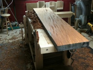 Hand Planing African Mahogany