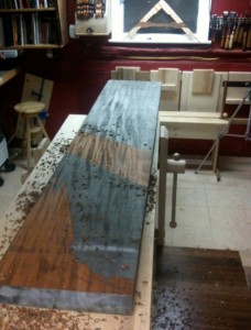 Hand Planing African Mahogany