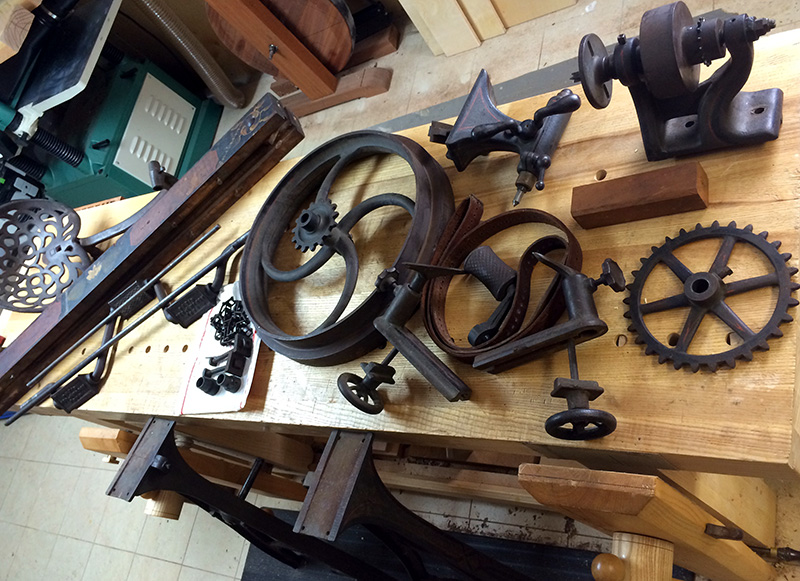 Barnes No 3 Lathe pre restoration