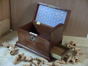 Hand Tool School Tea Caddy Secret Compartment