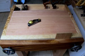 Joinery workbench top surface