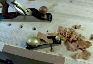 Planing Mahogany End Grain