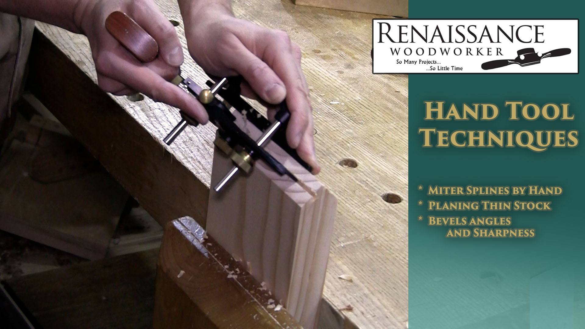 Miter Splines & Planing Thin Boards The Renaissance Woodworker