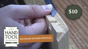 how to cut a blind mitered dovetail