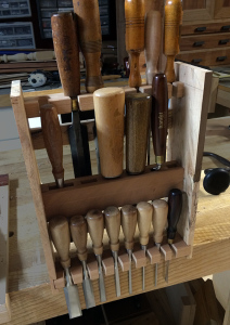 tool cabinet chisel rack