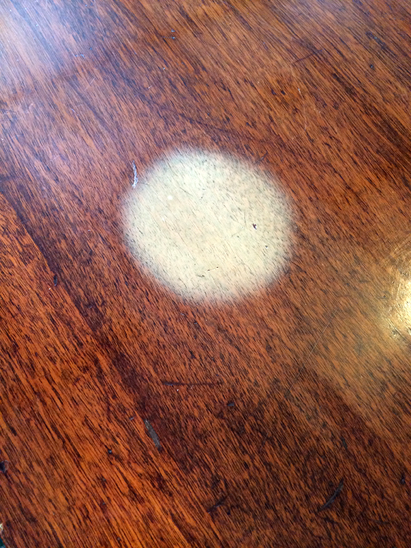 That Dreaded Cloudy Spot The, Heat Spot On Wood Table