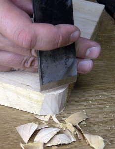 using a paring chisel
