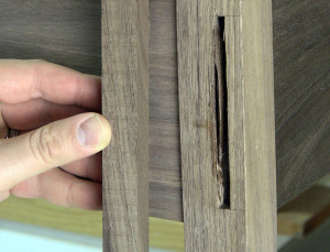 Plugging an incorrect mortise