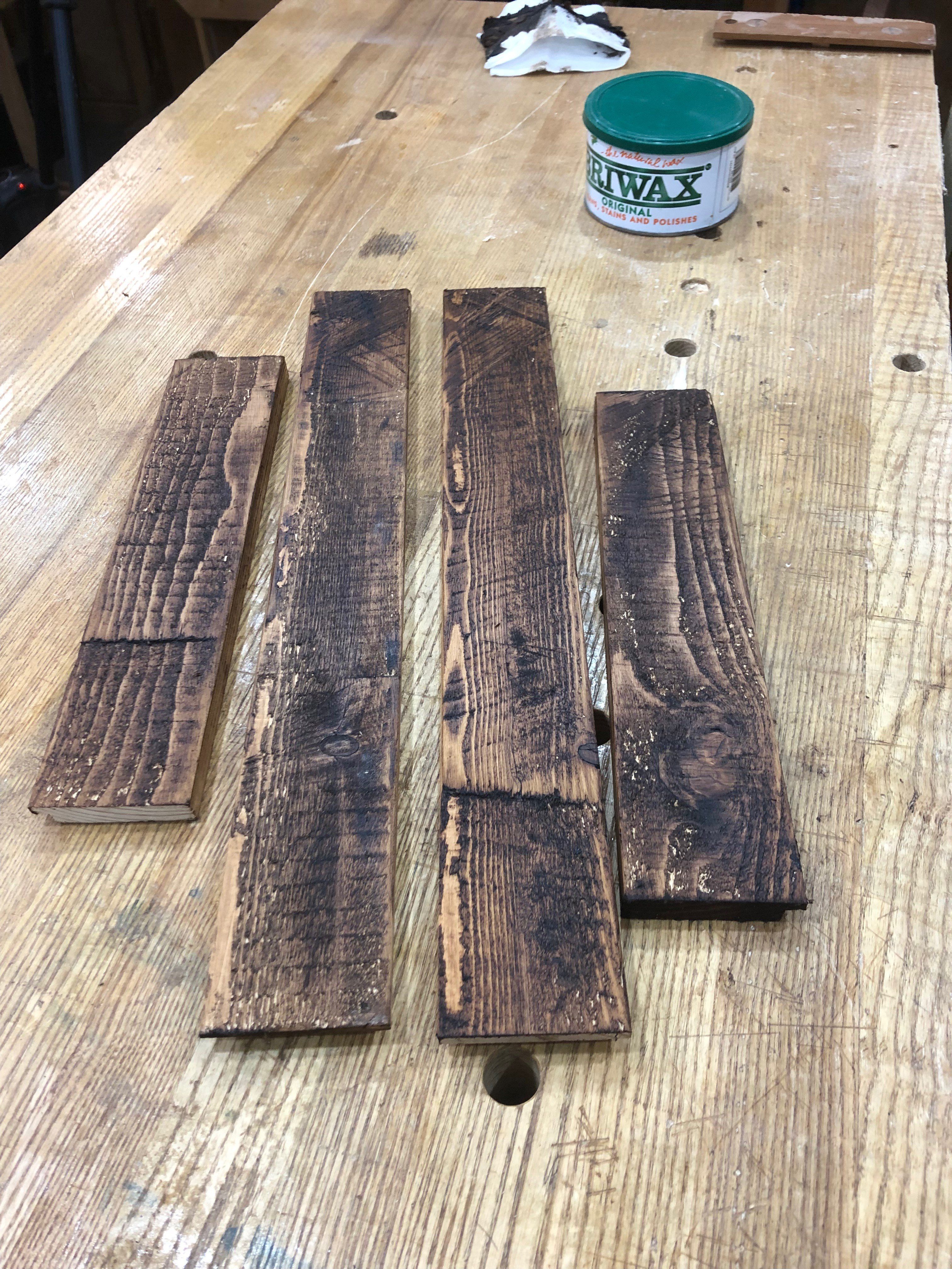 rustic sawn boards