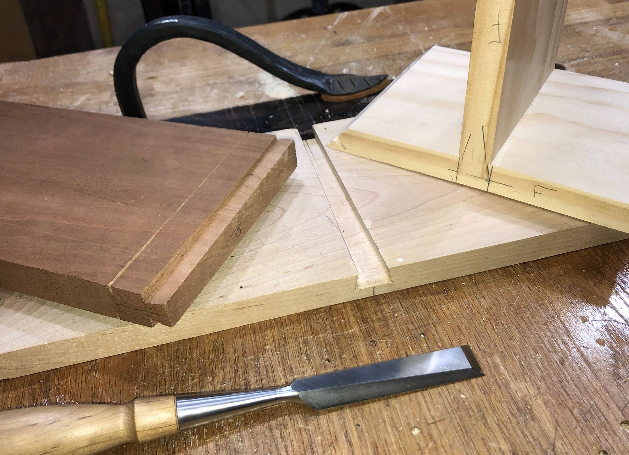 tapered sliding dovetail by hand